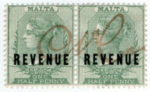 (I.B) Malta Revenue : Duty Stamp 1d