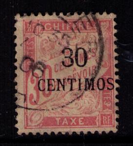 FRENCH MOROCCO Sc# J3 USED VGF Postage Due 30c