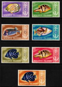 MALDIVE ISLANDS 1967 Tropical Fish; Scott 214-20, SG 218-24; MNH