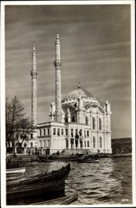 RPPC Postcard Constantinople Istanbul Turkey,Ortakeuy Mosque on Bosphorus,Unpost