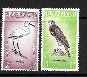 NEW ZEALAND 1961 HEALTH  BIRDS SET2 MNH