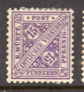 Bavaria Bayern 1917 Early Issue Fine Mint Hinged 15pf. NW-15412