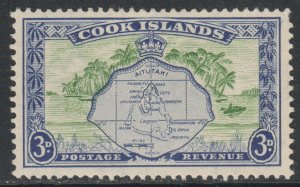 Cook Islands Scott 134 - SG153, 1949 Pictorial 3d MH*