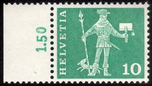 1960, Switzerland 10c, MNH, Sc 383