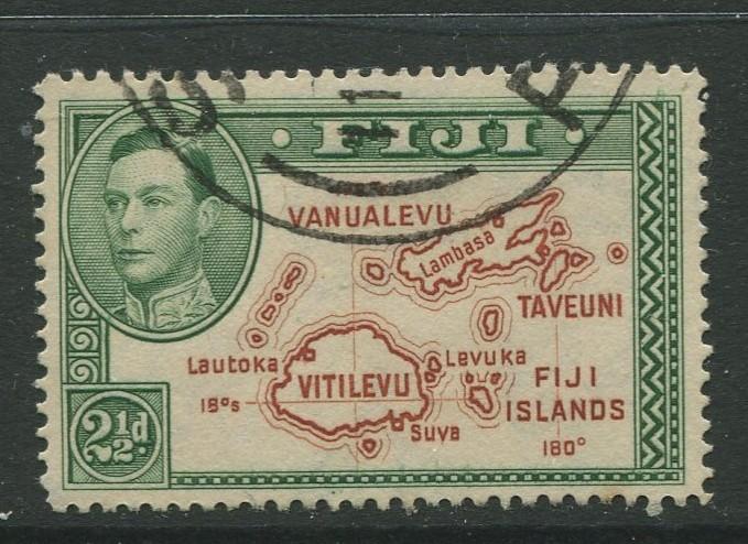 Fiji - Scott 134 - KGVI - Definitive - 1941 - Used - Single 2.1/2p - Stamp