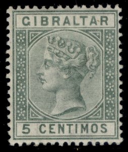 GIBRALTAR QV SG22, 5c green, M MINT.