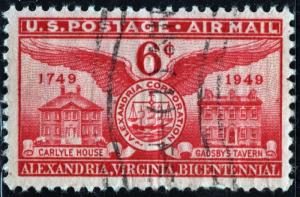 SC#C40 6¢ Alexandria Bicentennial (1949) Used