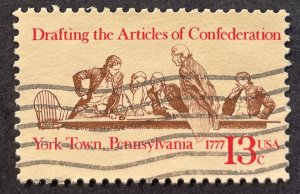 US #1726 Used F/VF 13c Drafting Articles Confederation York Town 1977 [G14.5.3]