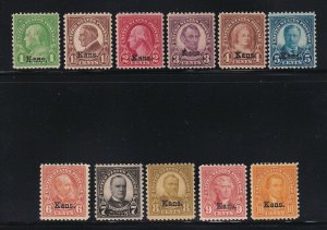 658 - 668 set VF original gum never hinged  nice color cv $ 432 ! see pic !