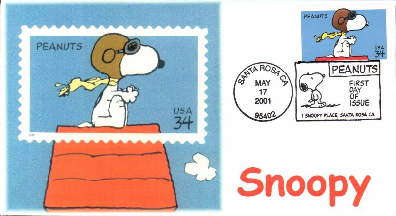 #3507 Peanuts - Snoopy Cruz FDC