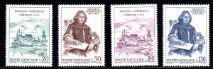 VATICAN #537-540  1973  COPERNICUS    MINT  VF NH  O.G