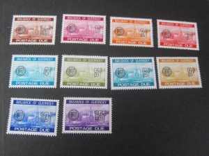 Guernsey 1977 Sc J15,J18-26 MNH