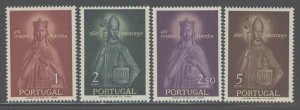 Portugal 1958 Queen St Isabel set Sc# 832-35 NH