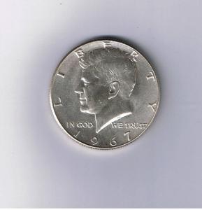 1967 Kennedy Half Dollar