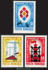 Romania Scott 2115-2117 Mint never hinged.