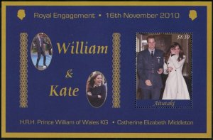 Aitutaki 566-568, MNH. Wedding of Prince William & Catherine Middleton, 2011.