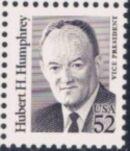 US Stamp #2189 MNH - Hubert H. Humphrey Dull Gum Single