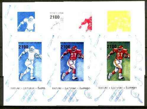 Batum 1996 Sports - American Football 2100 value sheetlet...