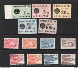 Finland 1949 and up Parcel Postal Collection Cv $295 MNH 17490