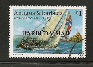 Barbuda  1988  overprint stamp used scott # 989