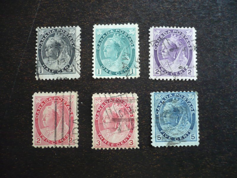 Stamps - Canada - Scott# 74-79 - Used Part Set of 6 Stamps