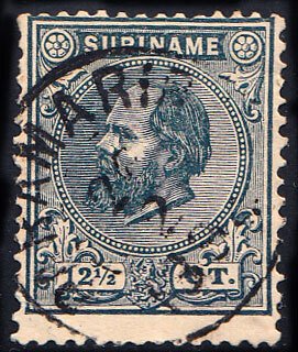 Surinam Scott 7 Used with thin.