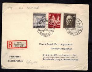 1943 Berlin Germany Cover to Vienna RObert Koch Cancels