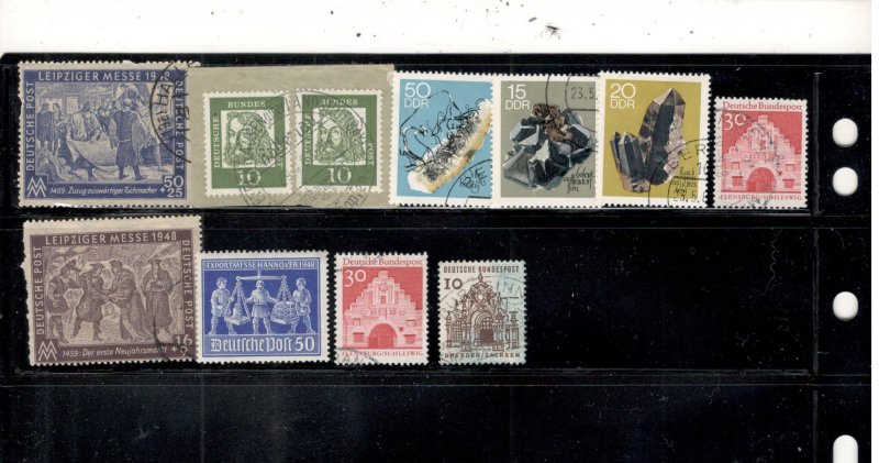 GERMANY COLLECTION ON STOCK SHEET MINT/USED