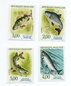 France-Scott's # 2227-2230 Fish - MNH