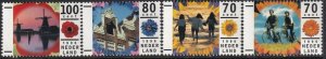 Sc# 927 / 930 Netherlands 1996 Vacations complete set MNH CV $3.40