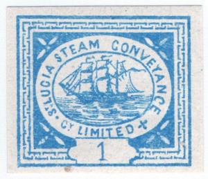 (I.B) St Lucia Cinderella : St Lucia Steam Conveyance 1d