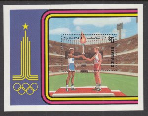 St Lucia 520 Summer Olympics Souvenir Sheet MNH VF