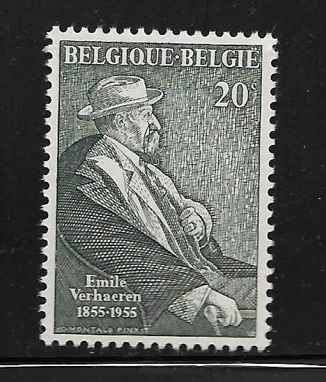 BELGIUM, 488, MINT HINGED, EMILE VERHAEREN