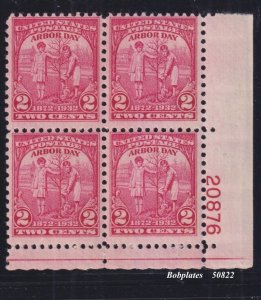 BOBPLATES US #717 Arbor Day Lower Right Plate Block 20876 F-VF MNH SCV= $7