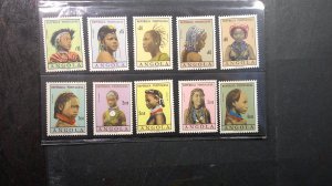 Angola 1961 Scott# 419-432B complete MNH VF-XF set of 16