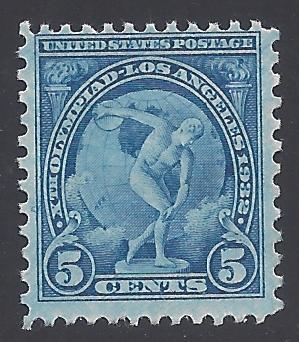 # 719 5c Myron's Discobolus 1932 Mint NH