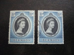 Stamps - Bermuda - Scott# 142 - Mint Hinged & Used Set of 1 Stamp