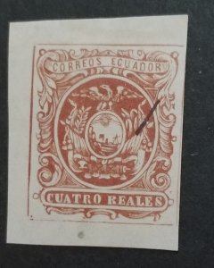 ECUADOR Scott 6 Reprint Used Stamp T6768