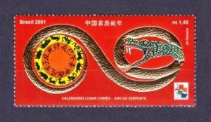 2001 Brazil 3131 Chinese calendar - Year of the Snakes 2,40 €