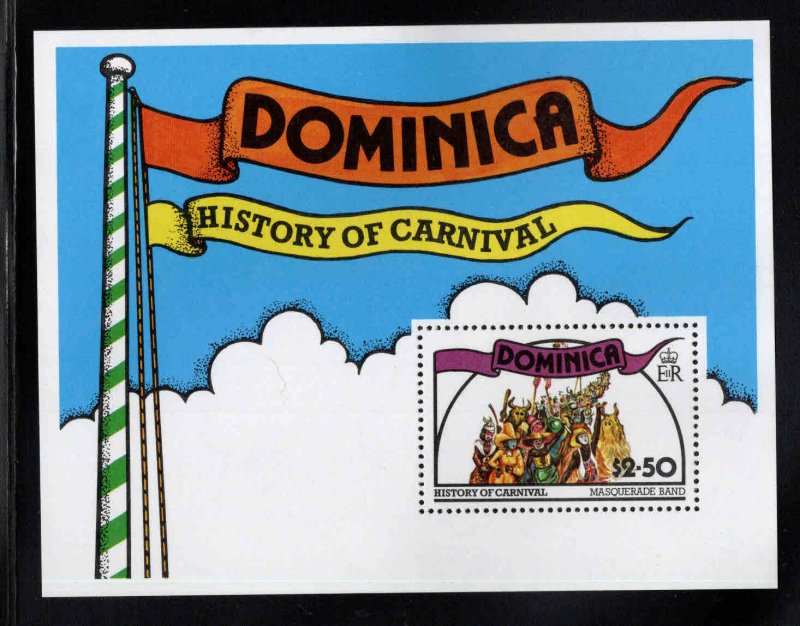 DOMINICA Scott 561 MNH** 1978 History of Carnival souvenir sheet