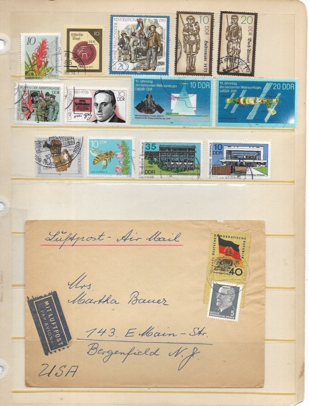 East Germany (DDR) Small Collection of 98 Different + a Cover Used