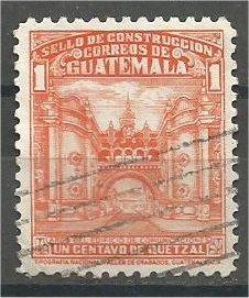 GUATEMALA, 1943, used 1c, Arch of Communications. Scott RA21