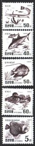 North Korea. 1995. 3765-69. Fish, fauna. MNH.