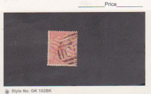 Great Britain Stamp Scott # 43 Used Abroad In St Thomas BWI C51 Plate 10