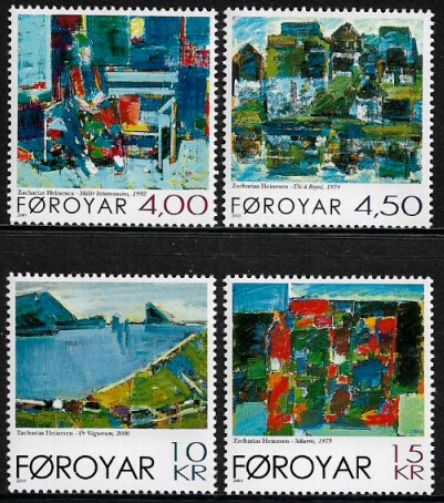 Faroe Is #397-400 MNH Set - Paintings - Art