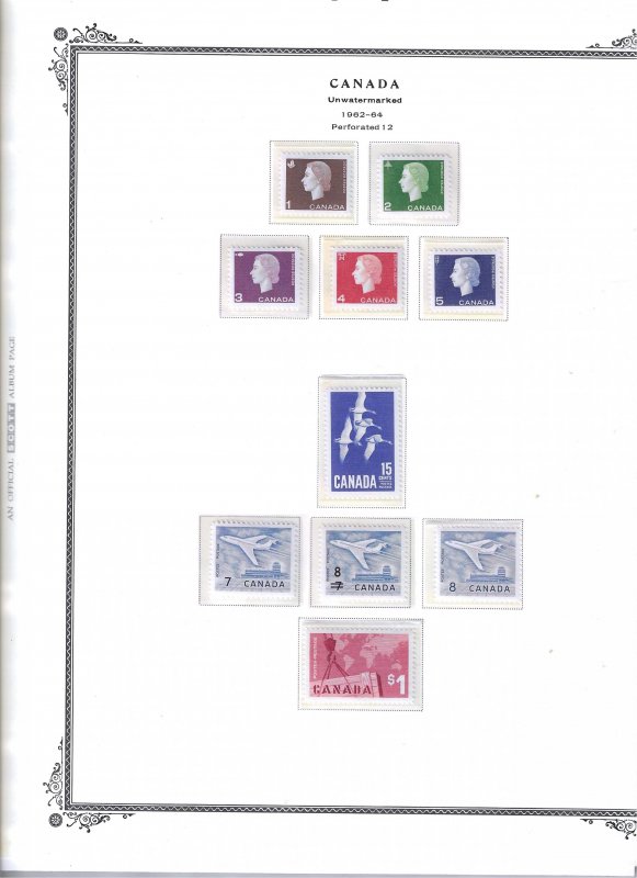 CANADA COLLECTION 1953-1999 SCOTT PAGES-CLEAR MOUNTS- MINT NH SCOTT BINDER/COVER