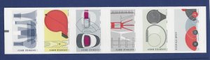 Sweden #2504, MNH booklet pane of 6, Swedish design, issued 2005