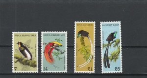 Papua New Guinea  Scott#  365-368  MNH  (1973 Birds of Paradise)