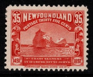 NEWFOUNDLAND SG78 1897 35c RED MTD MINT