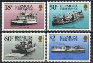 EDSROOM-22261 Bermuda 551-554 MNH 1989 Complete Ferry Ships CV$6.95